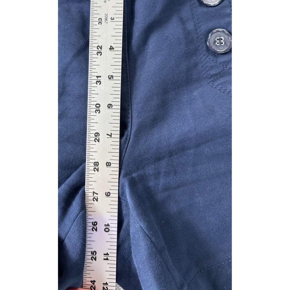 The Limited Navy Blue Sailor Shorts Womens 6 Nautical Button Front Cotton - Picture 4 of 8